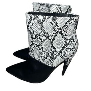 Justfab Women's Wild Stiletto Ankle Heels Bootie, Size 11, NWOT